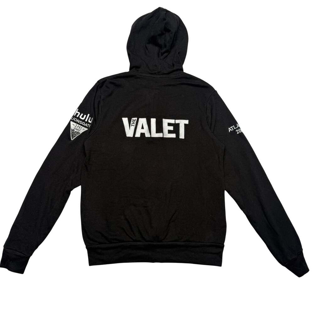 The Valet Cast Crew Zip Hoodie Atlanta 2021 Hulu Lionsgate Men's Small
